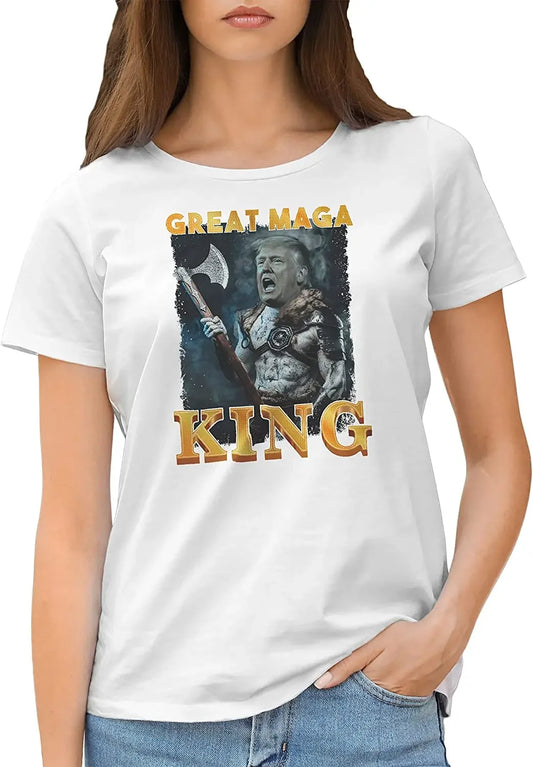 Great MAGA King Gold Women's T-Shirt