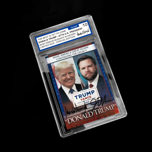 Trump Vance 2024 MAGA Supporter Collector'S Edition Card With Protective Case Perfect Birthday Christmas Gift For Fans Supporter