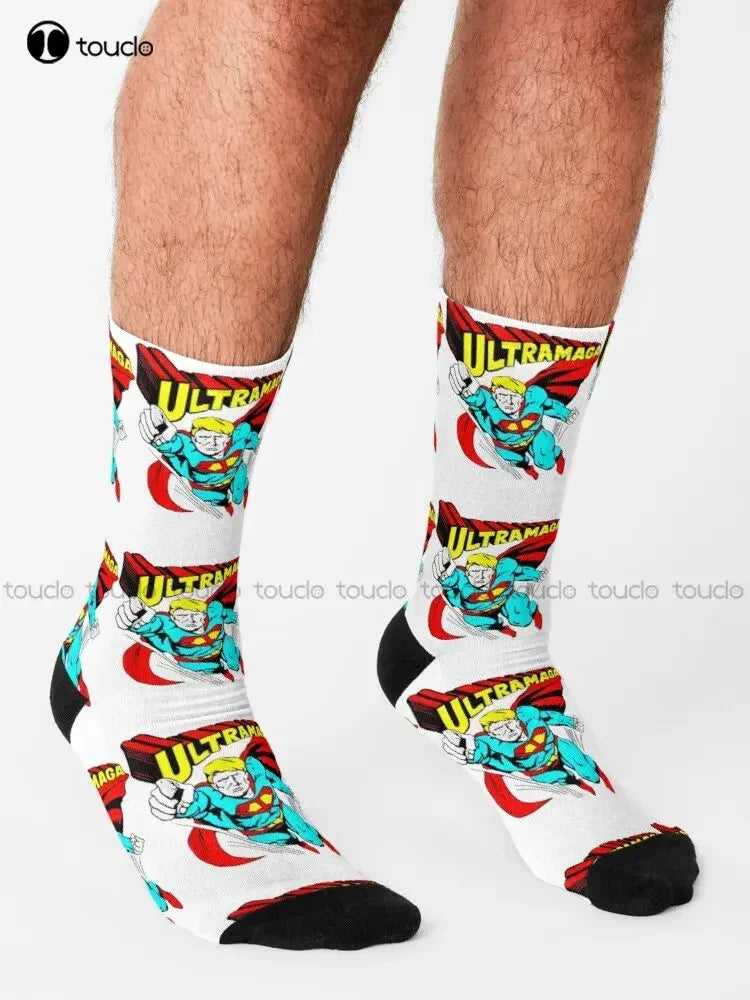 ULTRA MAGA SUPERHERO TRUMP Socks - 1 Pair