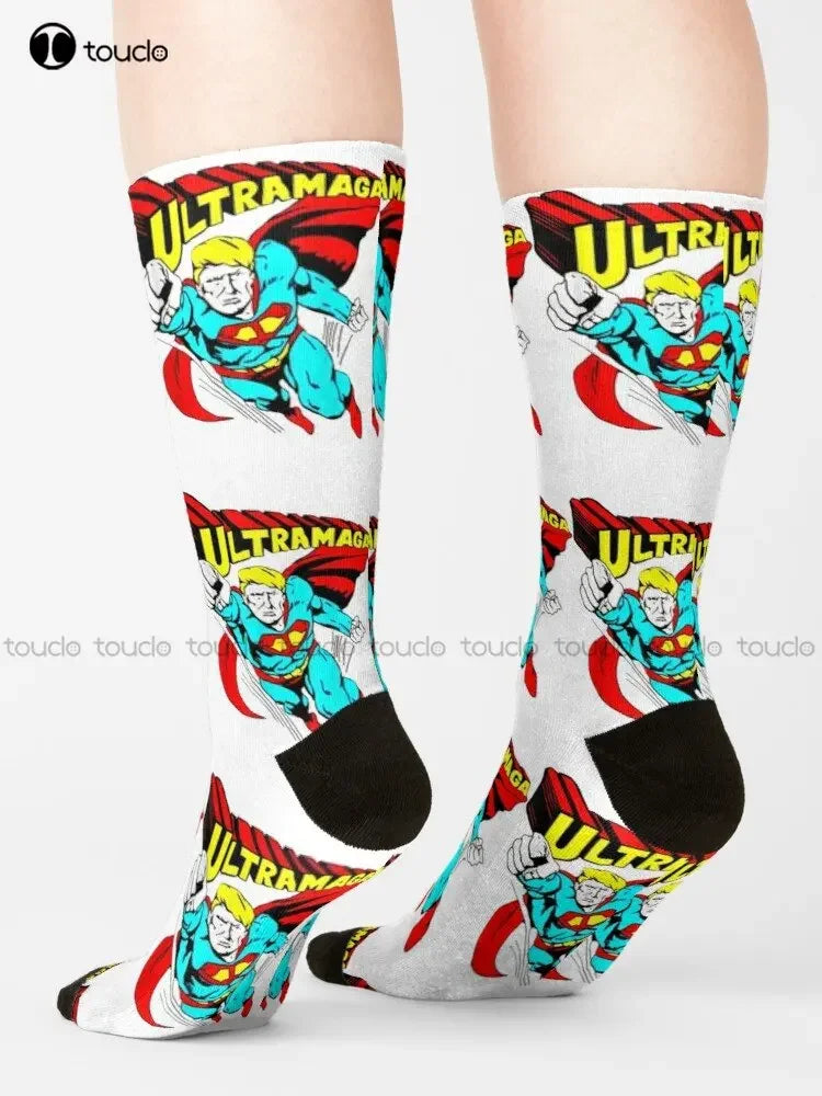 ULTRA MAGA SUPERHERO TRUMP Socks - 1 Pair